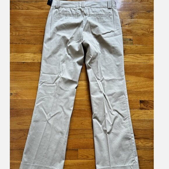 Banana Republic Logan Fit Wide Leg Stretch Khaki Pants Size 6 - Picture 4 of 4
